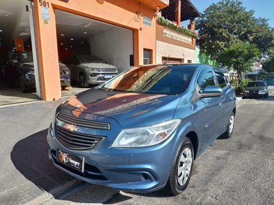 Chevrolet Onix 1.0 Ls Flex Manual 2015 Azul Completo
