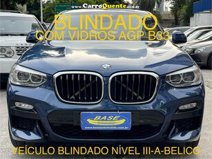 BMW X4 XDRIVE 30I M-SPORT 2.0 TB 252CV AUT AZUL 2020 2.0 GASOLINA em São Paulo e Guarulhos