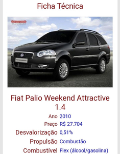 Fiat Palio Weekend 1.4 Attractive Flex 5p
