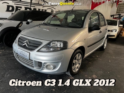 CITROËN C3 GLX 1.4 GLX SONORA 1.4 FLEX 8V 5P PRATA 2012 1.4 FLEX em Campinas e Piracicaba