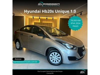 Hyundai HB20S 1.0 Unique 2019