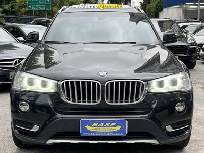 BMW X3 XDRIVE 20I 2.0X-LINE BI-TB FLEX AUT. PRETO 2017 2.0 T GASOLINA em São Paulo e Guarulhos