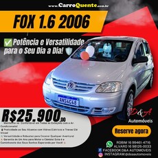 VOLKSWAGEN FOX 1.6 MI PLUS 8V 2006 em Ribeirão Preto e São Carlos