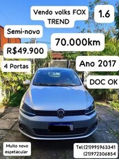 Vendo Volkswagen FOX Trend 1.6 FLEX MSI semi-novo 2017 valor 49.900