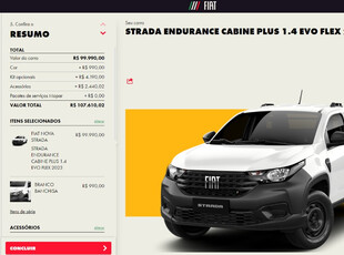 Fiat Strada ENDURANCE CABINE PLUS 1.4 EVO FLEX 2023