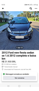 Ford Fiesta Sedan 1.6 16v Se Flex 4p
