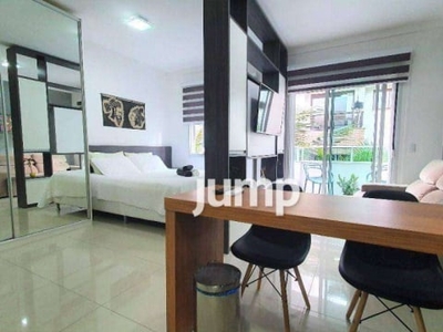 Apartamento com 1 dormitório para alugar, 37 m² por r$ 3.650/mês - lagoa da conceição - florianópolis/sc