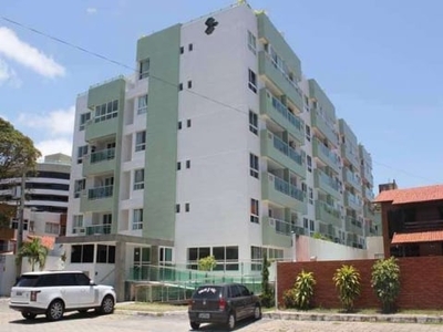 Flat com 2 dormitórios à venda, 80 m² por r$ 620.000,00 - cabo branco - joão pessoa/pb