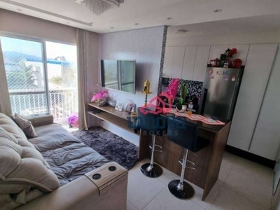 Apartamento com 2 dormitórios à venda, 46 m² por r$ 275.000,00 - vila nova bonsucesso - guarulhos/sp