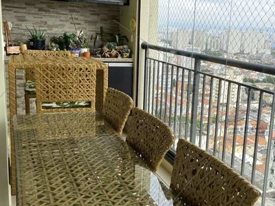 Apartamento locação Mooca 77m2 3 dormitórios 1 suíte sacada gourmet sala 2 ambientes 2 vag