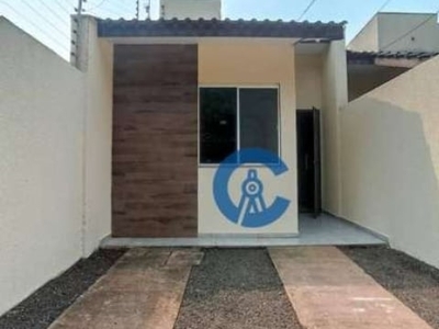 Casa com 2 dormitórios, 47 m² - venda por r$ 260.000,00 ou aluguel por r$ 1.500,00/mês - loteamento dona amanda - foz do iguaçu/pr