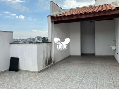 Cobertura com 2 quartos para alugar na rua chuí, 1146, vila pires, santo andré por r$ 2.300