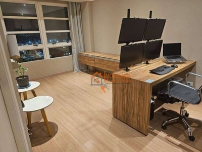 Flat com 1 dormitório à venda, 33 m² por r$ 200.000,00 - centro - guarulhos/sp