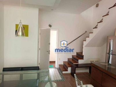 Loft com 1 dormitório à venda, 106 m² por r$ 480.000,00 - gonzaga - santos/sp