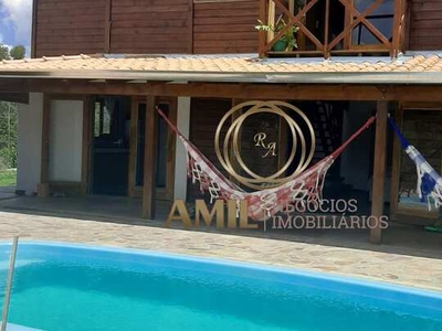 RA Amil vende Chácara com 3.000 m2 - Casa Nova com 3 dormitórios - Piscina - área Gourmet