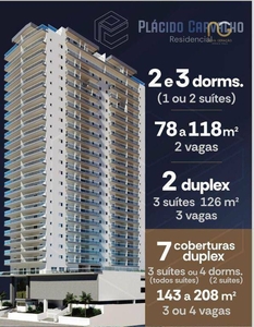 Apartamento em Campo da Aviação, Praia Grande/SP de 118m² 3 quartos à venda por R$ 901.576,00