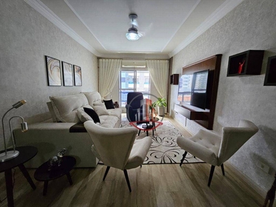 Apartamento em Cidade Ocian, Praia Grande/SP de 137m² 3 quartos à venda por R$ 627.000,00