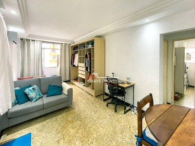 Apartamento em Ponta da Praia, Santos/SP de 57m² 1 quartos à venda por R$ 329.000,00 ou para locação R$ 2.450,00/mes