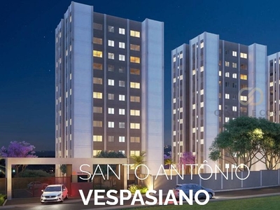 Apartamento em Santo Antônio, Vespasiano/MG de 47m² 2 quartos à venda por R$ 211.372,00