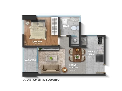 Apartamento em Universitário, Caruaru/PE de 10m² 1 quartos à venda por R$ 226.342,00