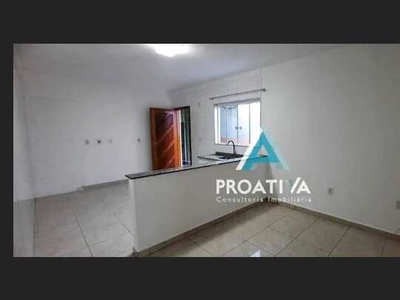 Casa com 1 dormitório para alugar, 64 m² - Campestre - Santo André/SP