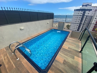 Cobertura em Cidade Ocian, Praia Grande/SP de 147m² 3 quartos à venda por R$ 949.000,00