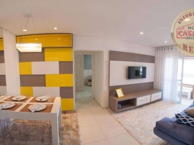 Apartamento com 1 dormitório à venda, 60 m² por r$ 359.900,00 - ocian - praia grande/sp
