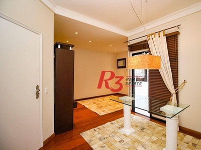 Apartamento com 2 dormitórios para alugar, 100 m² por R$ 4.600,00/mês - Gonzaga - Santos/S