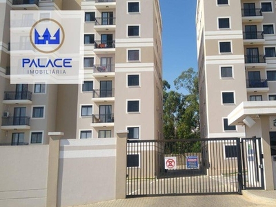 Apartamento novo com 2 dormitórios e quintal à venda, 52 m² por R$ 210.000 - Pompéia - Pir