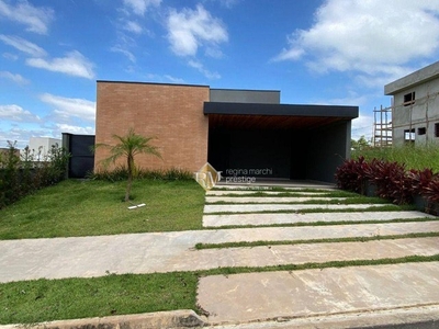 Bela casa com três dormitórios à venda no condomínio Reserva Central Parque em Salto/SP