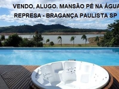 Vendo, Alugo. Mansão (Pé na Água) Represa Bragança Paulista SP