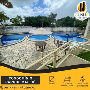 APARTAMENTO 3 QUARTOS COM SUÍTE NO PARQUE MACEIÓ - ANTARES