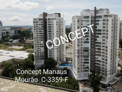 Apartamento no Concept, 162m2, andar alto, 3 suítes, decorado. PORTEIRA FECHADA.