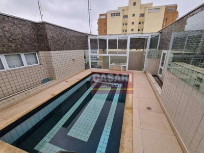 Cobertura com 3 dormitórios à venda, 207 m² - centro - são bernardo do campo/sp