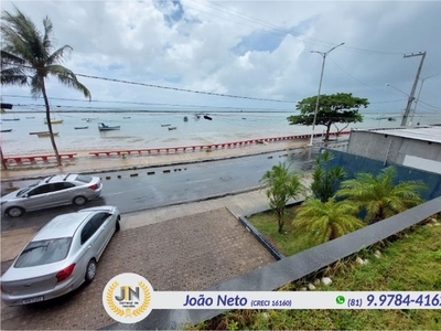 (JN) Apartamento à beira mar de Olinda, 77m², área de lazer, elevador!