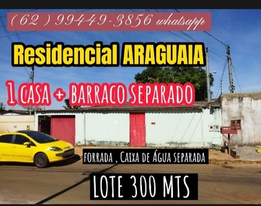 setor Residencial Araguia casa+ barraco apenas 175 mil *