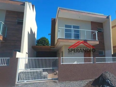 Sobrado com 3 dormitórios à venda, 99 m² por R$ 479.000,00 - Cambiju - Itapoá/SC