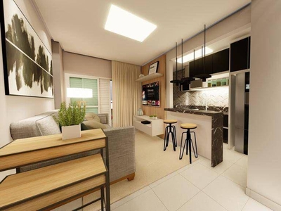 Apartamento em Vila Caiçara, Praia Grande/SP de 68m² 2 quartos à venda por R$ 421.000,00