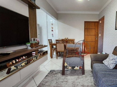 Apartamento em Vila Guilhermina, Praia Grande/SP de 60m² 2 quartos à venda por R$ 358.000,00