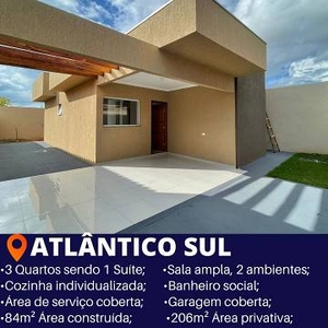 Casa com 3 Quartos à venda, 84m² - Residencial Atlantico Sul