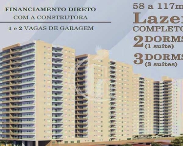 BOQUEIRÃO, PRAIA GRANDE: APARTAMENTO com 2 DORMITÓRIOS sendo 1 SUÍTE + LAZER COMPLETO!