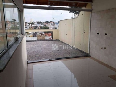 Cobertura com 2 dormitórios, 97 m² - venda por r$ 560.000,00 ou aluguel por r$ 5.343,01/mês - campestre - santo andré/sp