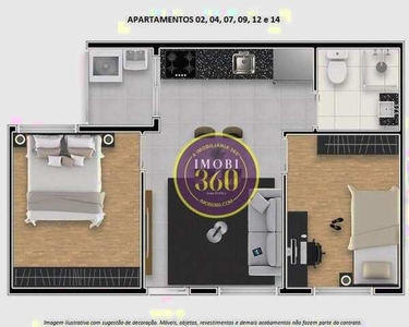 Apartamento com 2 dormitórios à venda, 38 m² por R$ 191.000 - Vila Santa Teresa (Zona Lest