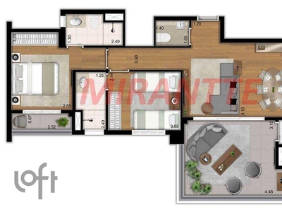 Apartamento à venda em Vila Olímpia com 81 m², 2 quartos, 2 suítes, 2 vagas