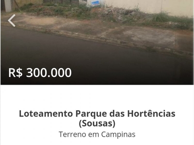 Terreno em Sousas (Campinas)