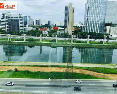 LOCAÇAO SALA COMERCIAL 116 M2, 4 VAGAS DE GARAGEM, COPA E WC DE FRENTE PARA UMA VISTA MAGN