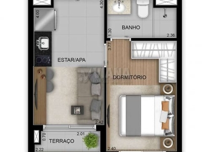 Loft com 1 quarto à venda na do oratório, vila prudente, são paulo por r$ 285.000