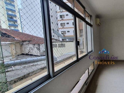 Apartamento em Gonzaga, Santos/SP de 150m² 2 quartos para locação R$ 4.000,00/mes