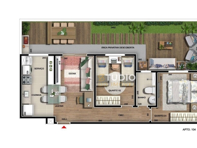 Apartamento em Nova Pampulha, Vespasiano/MG de 47m² 2 quartos à venda por R$ 234.900,00
