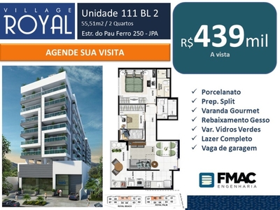 Apartamento em Pechincha, Rio de Janeiro/RJ de 55m² 2 quartos à venda por R$ 438.000,00